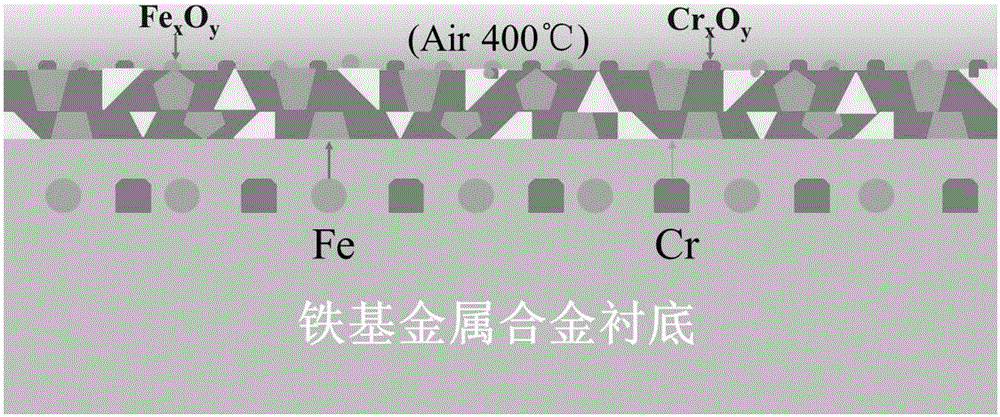Preparation method for carbon nanotube array cathode on Fe-based metal alloy substrate