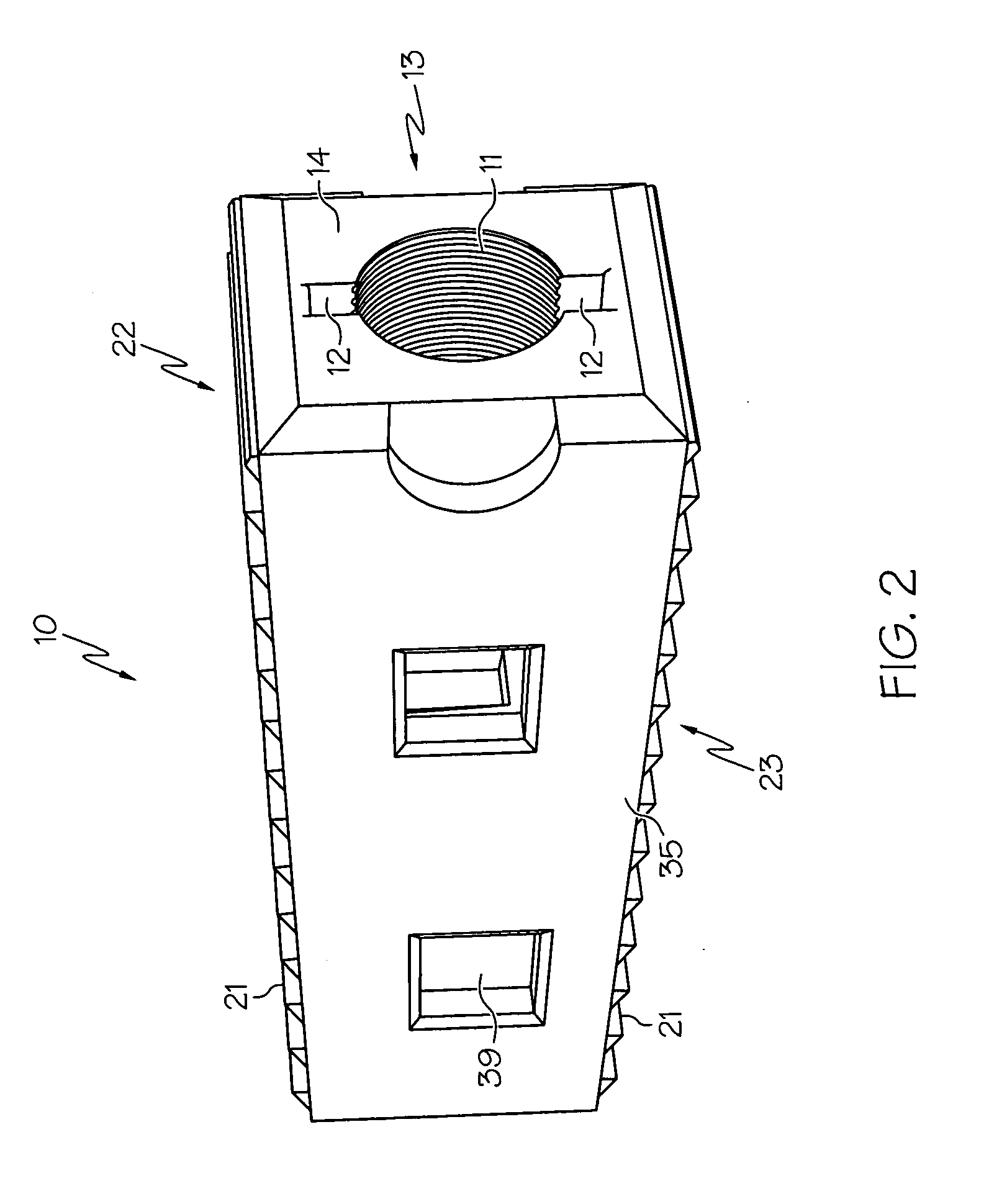 Spinal interbody spacer device