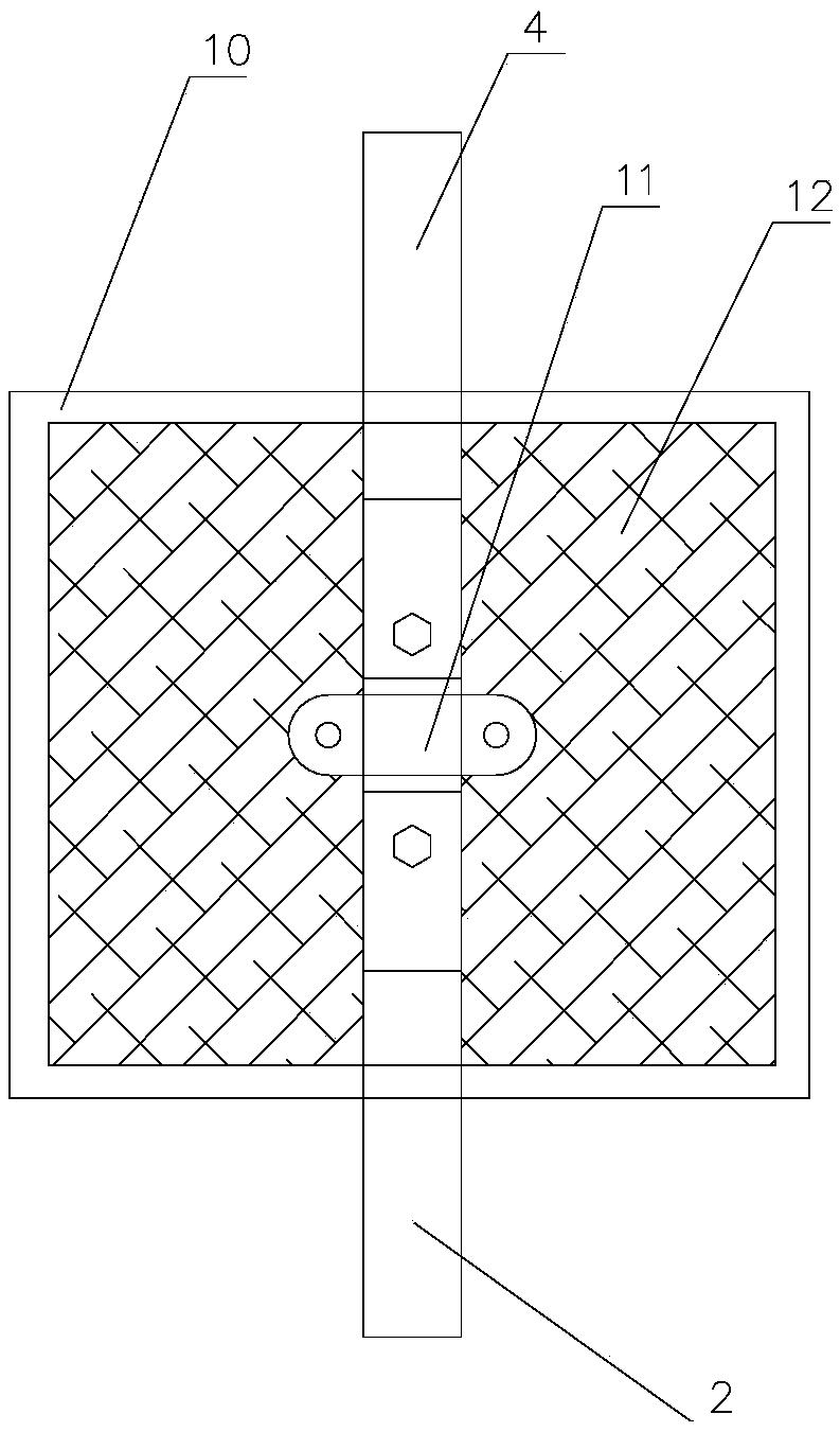Lightning-proof ground structure for high-rise building and construction method