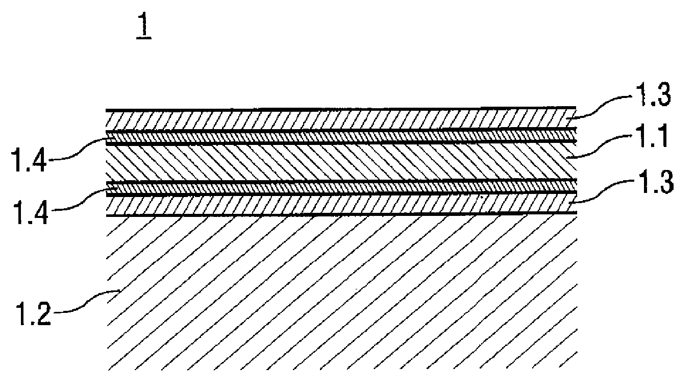 Method and damping element for reducing the natural vibration of a component