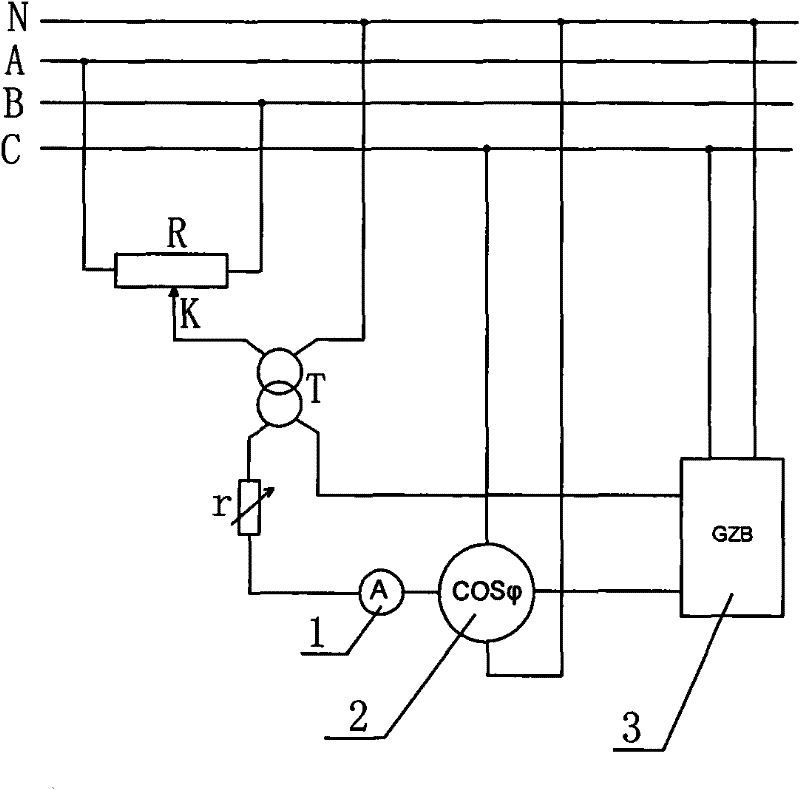 Portable resistor-type current phase shifter