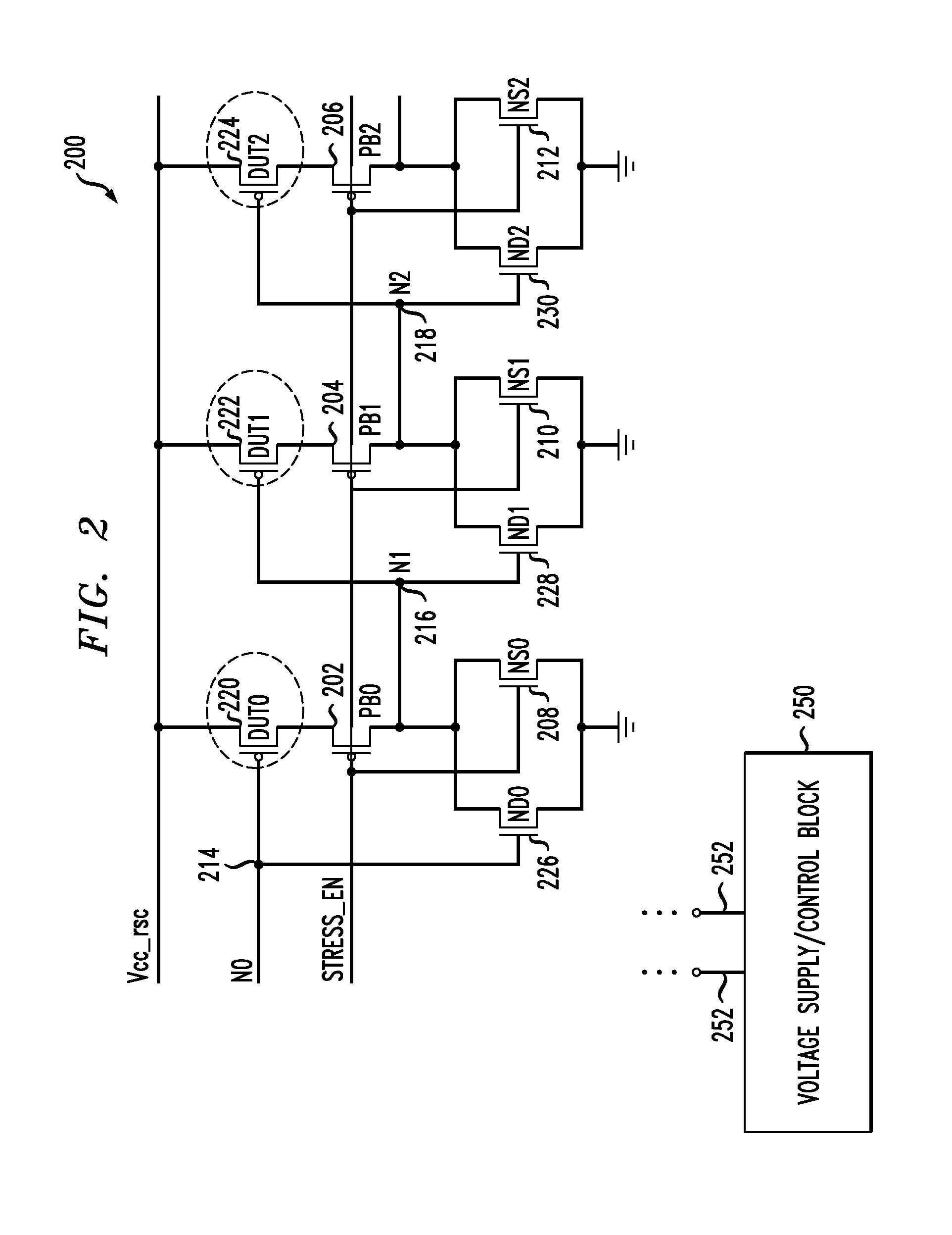 Circuits and design structures for monitoring NBTI (negative bias temperature instability) effect and/or PBTI (positive bias temperature instability) effect