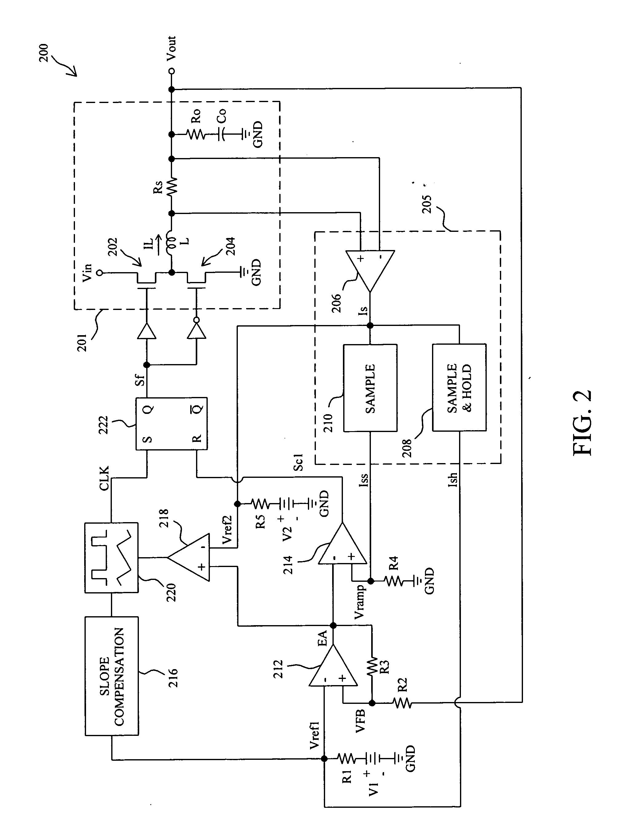 Fixed-frequency current mode converter and control method thereof