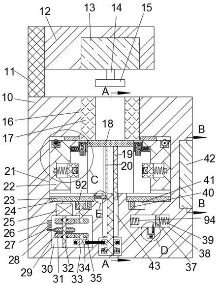 Blank die-casting device with preheating and detecting functions