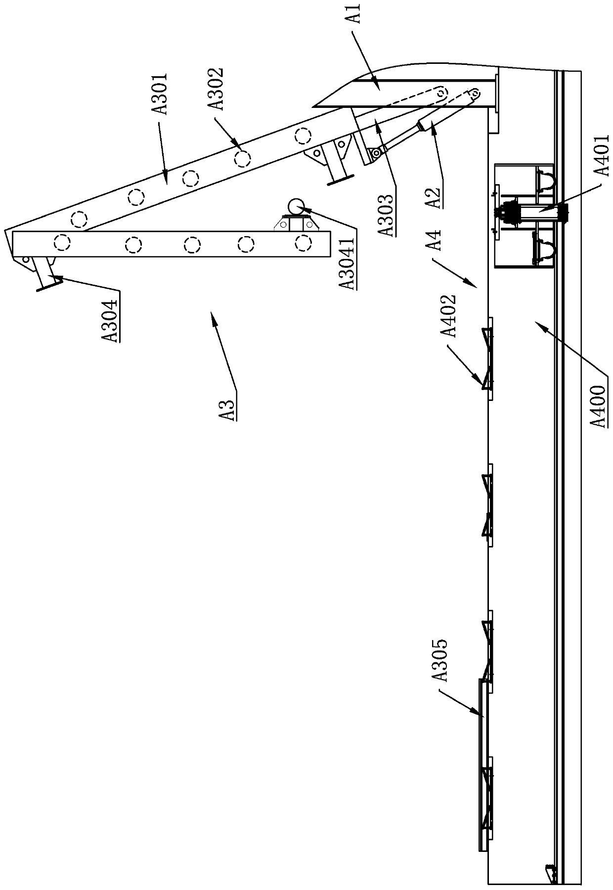 Hot-rolled double-layer bimetallic composite coil/plate decoiling, centering, pinching and trimming unit