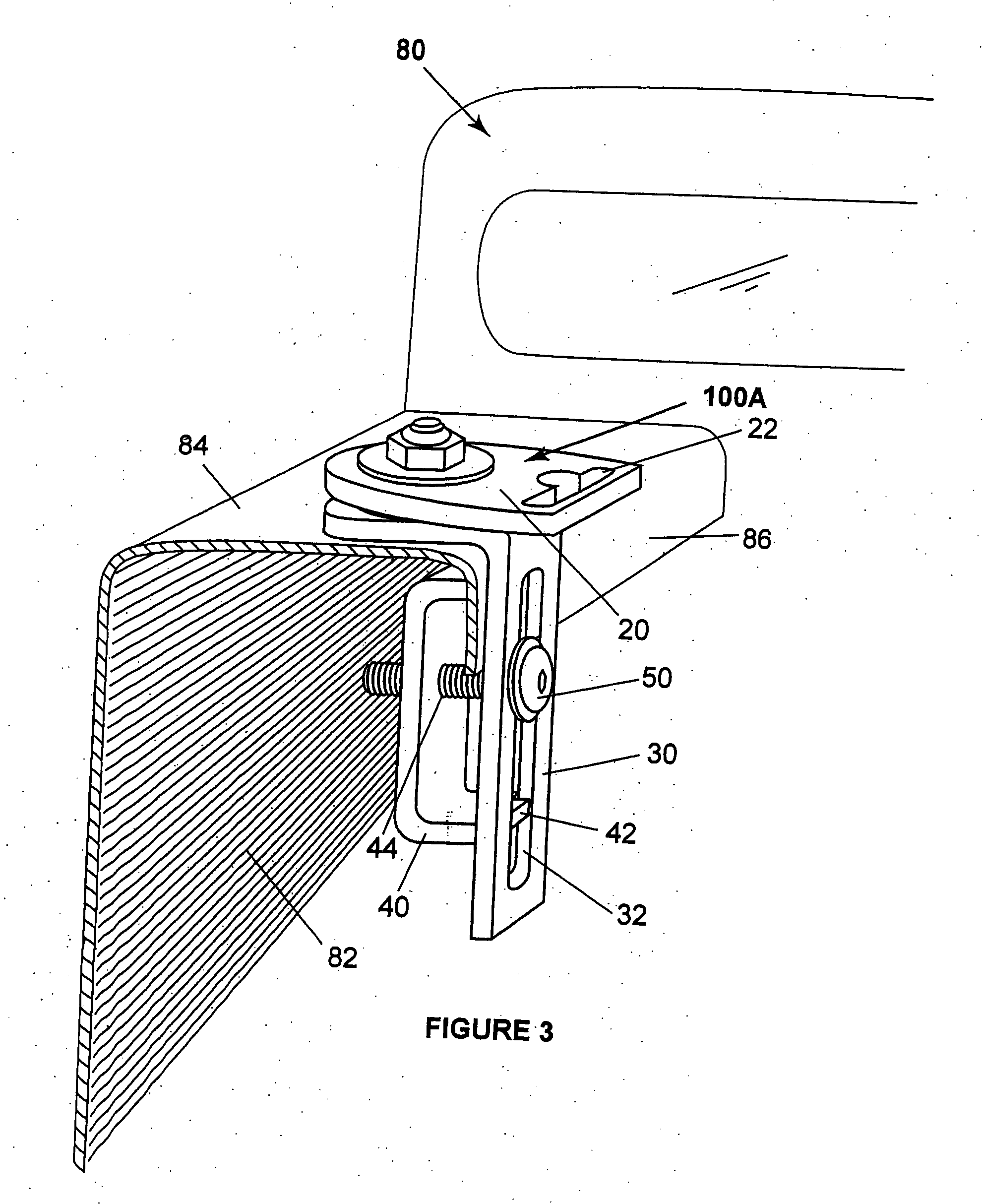 Cargo restraint anchor device for pick-up trucks