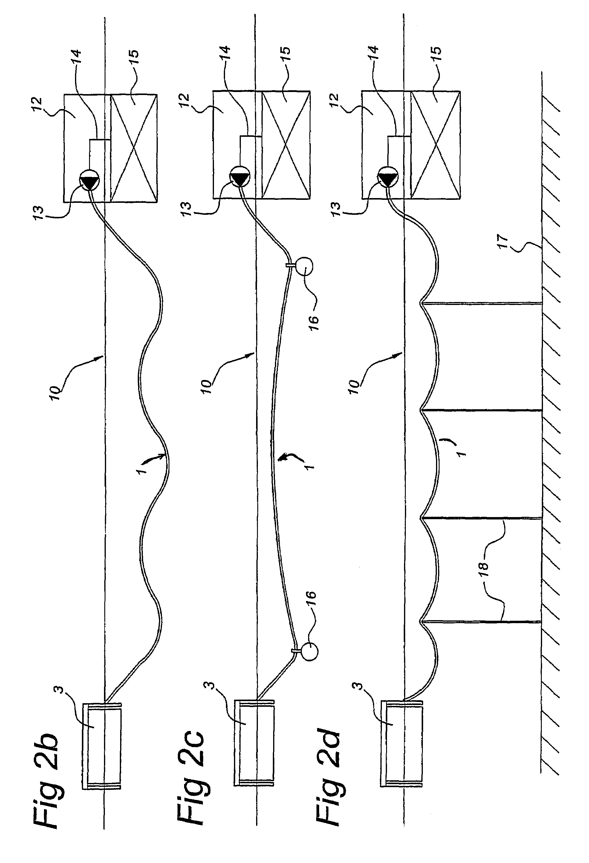 Method of supplying oil from a floating production structure to an offloading buoy via a thermally insulated flexible transfer duct