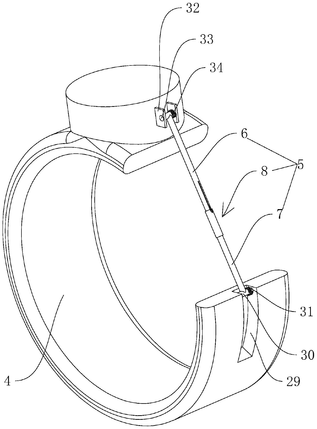 Hoisting device for assembled prefabricated wall