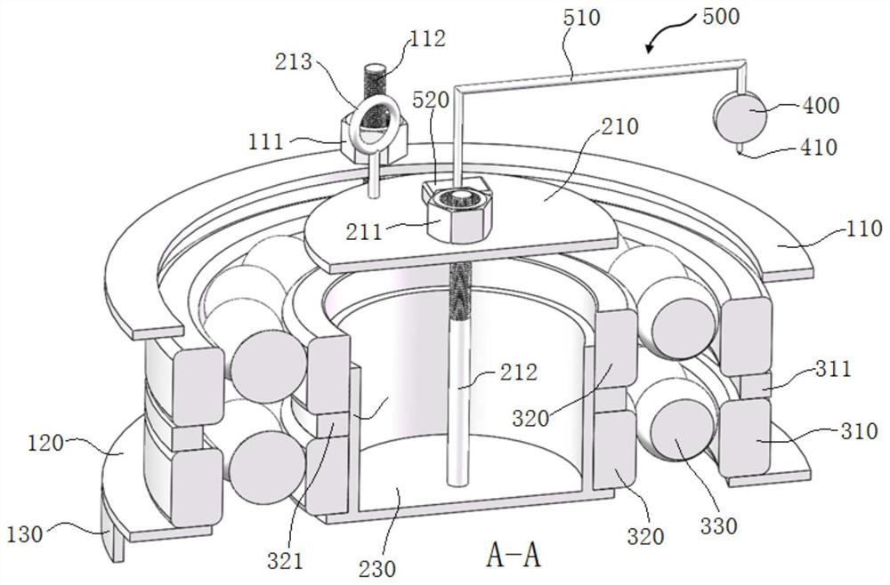 A device for measuring and adjusting thrust clearance of angular contact ball bearings