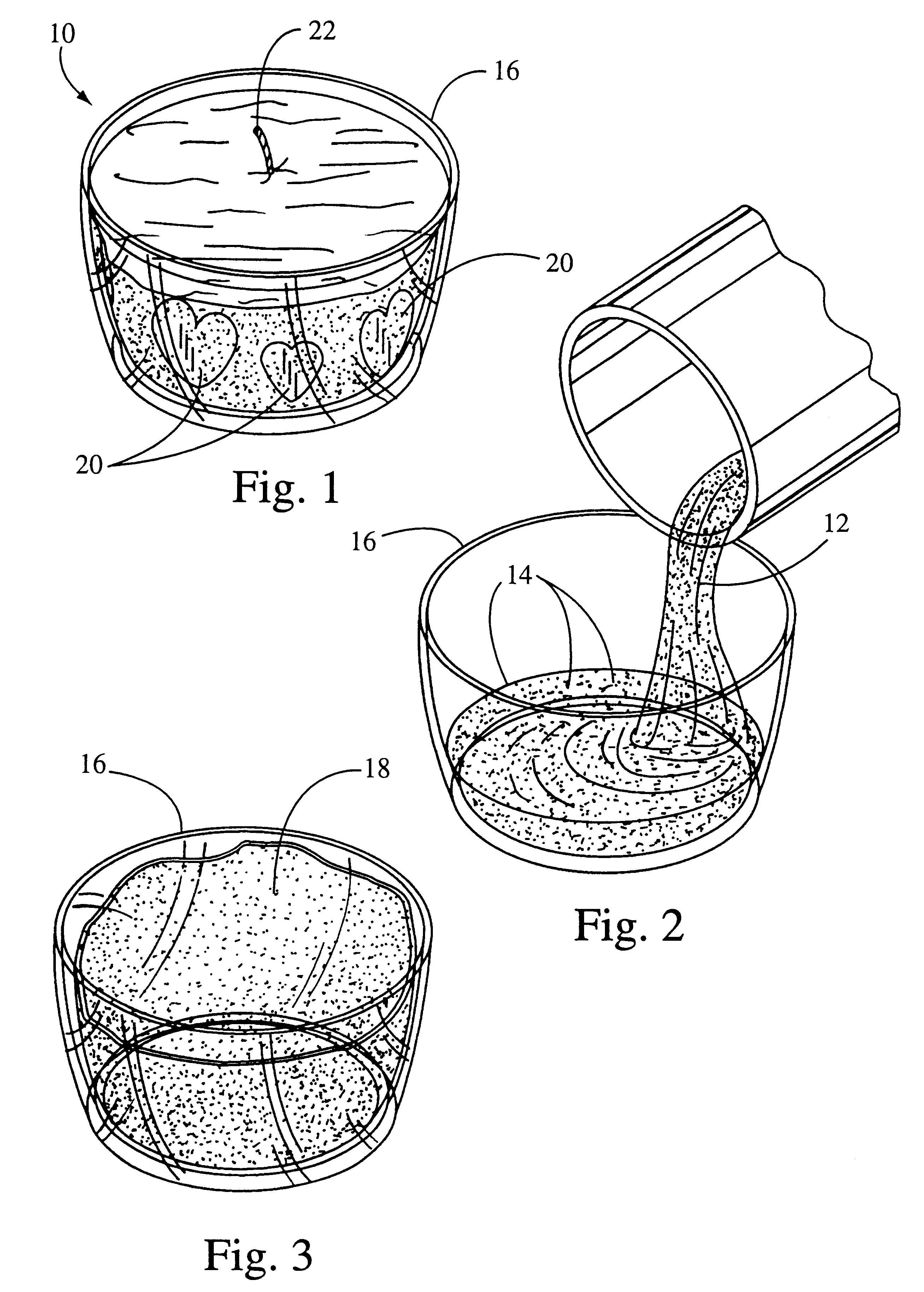 Decorative candle display and method of formation