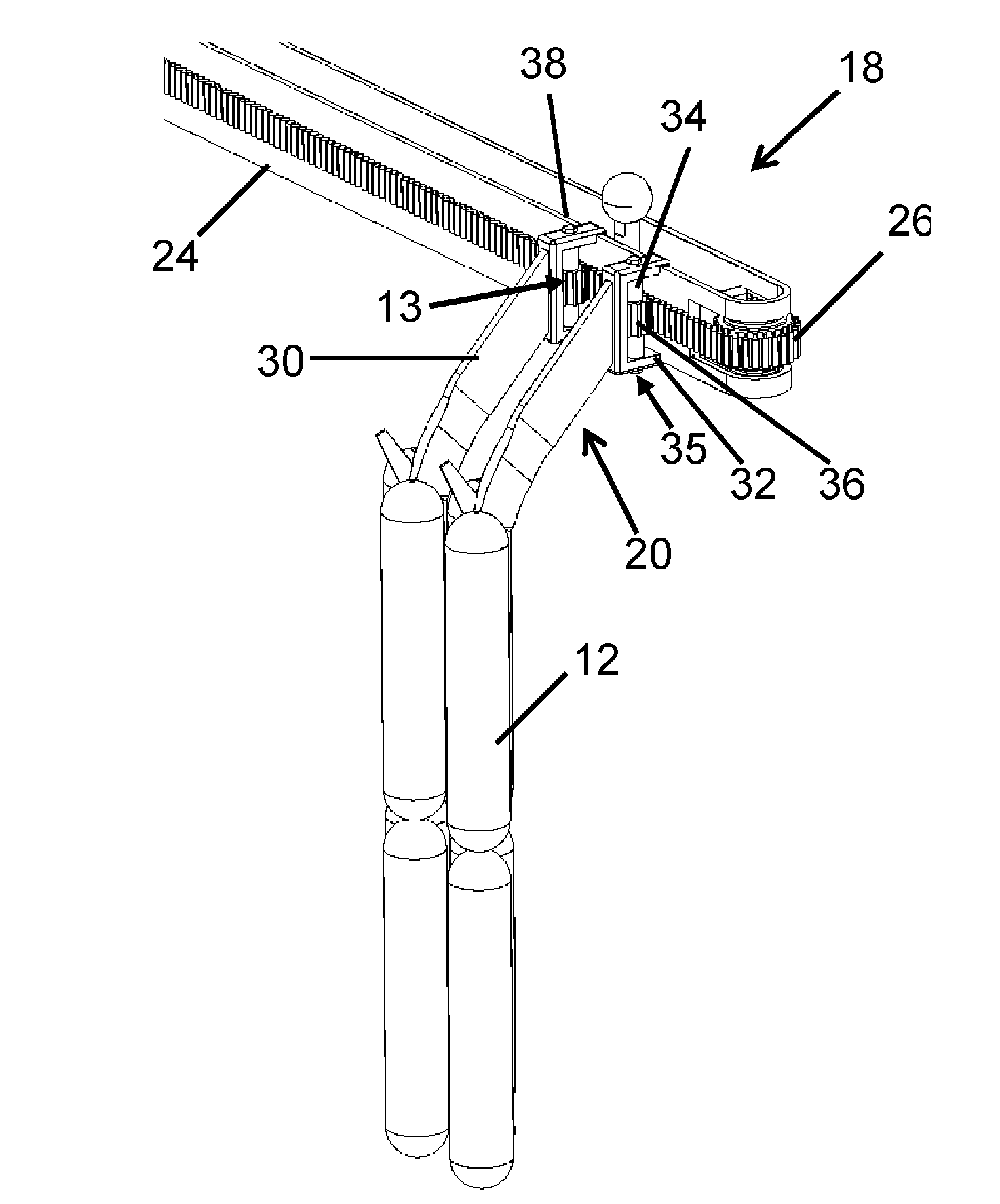 Suspension apparatus for suspending strings of sausages