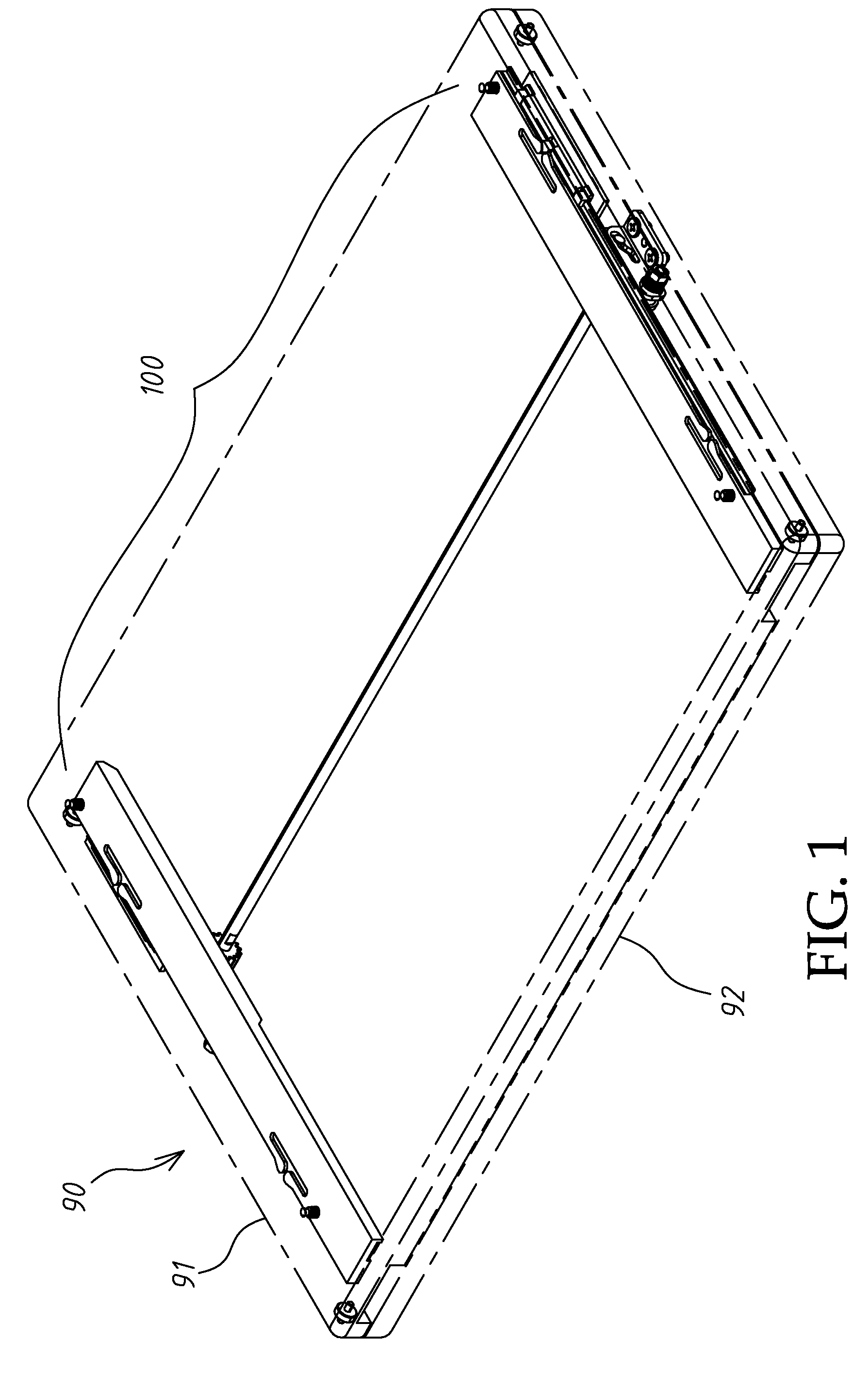 Hinge-slide cover mounting structure using a sheet metal bracket mechanism