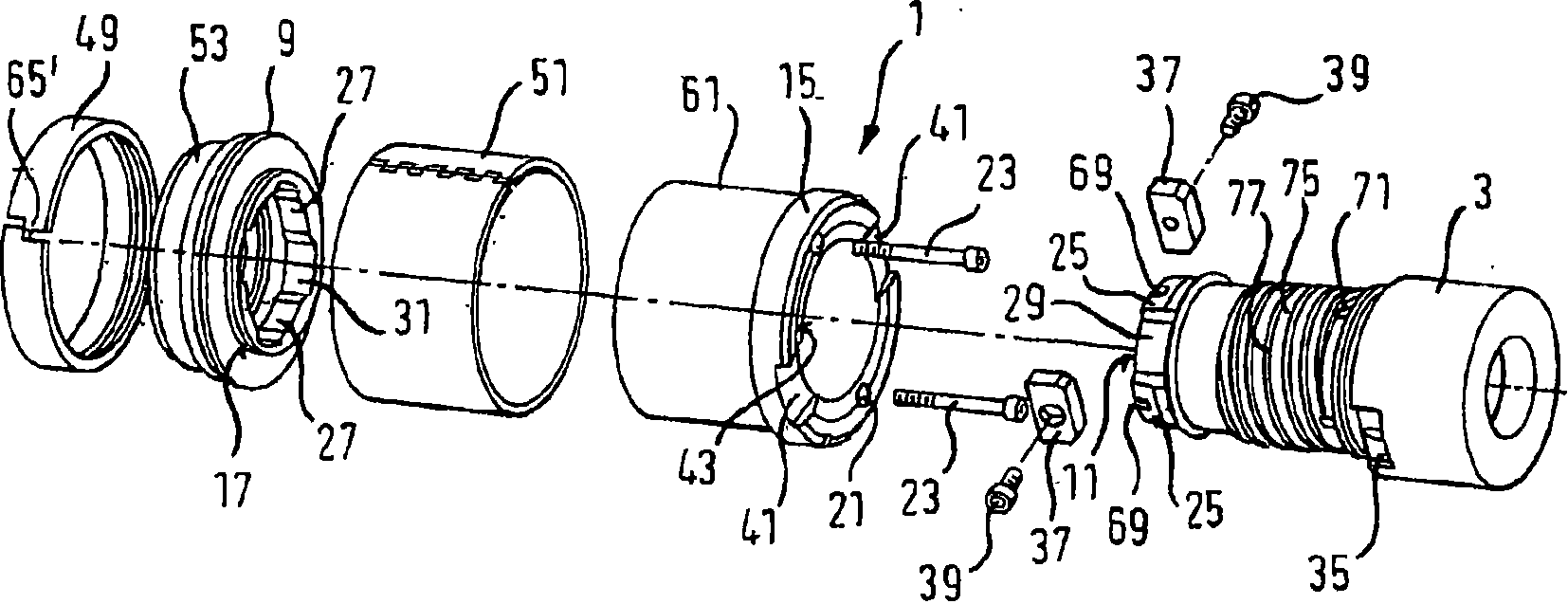 Multi-piece piston for a cold chamber casting machine