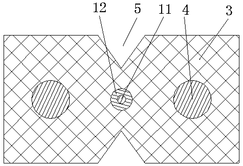 Super-soft flame-retardant invisible rubber-covered wire and construction method thereof