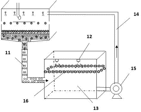 Defoaming device for stripping developing solution KOH/NaOH