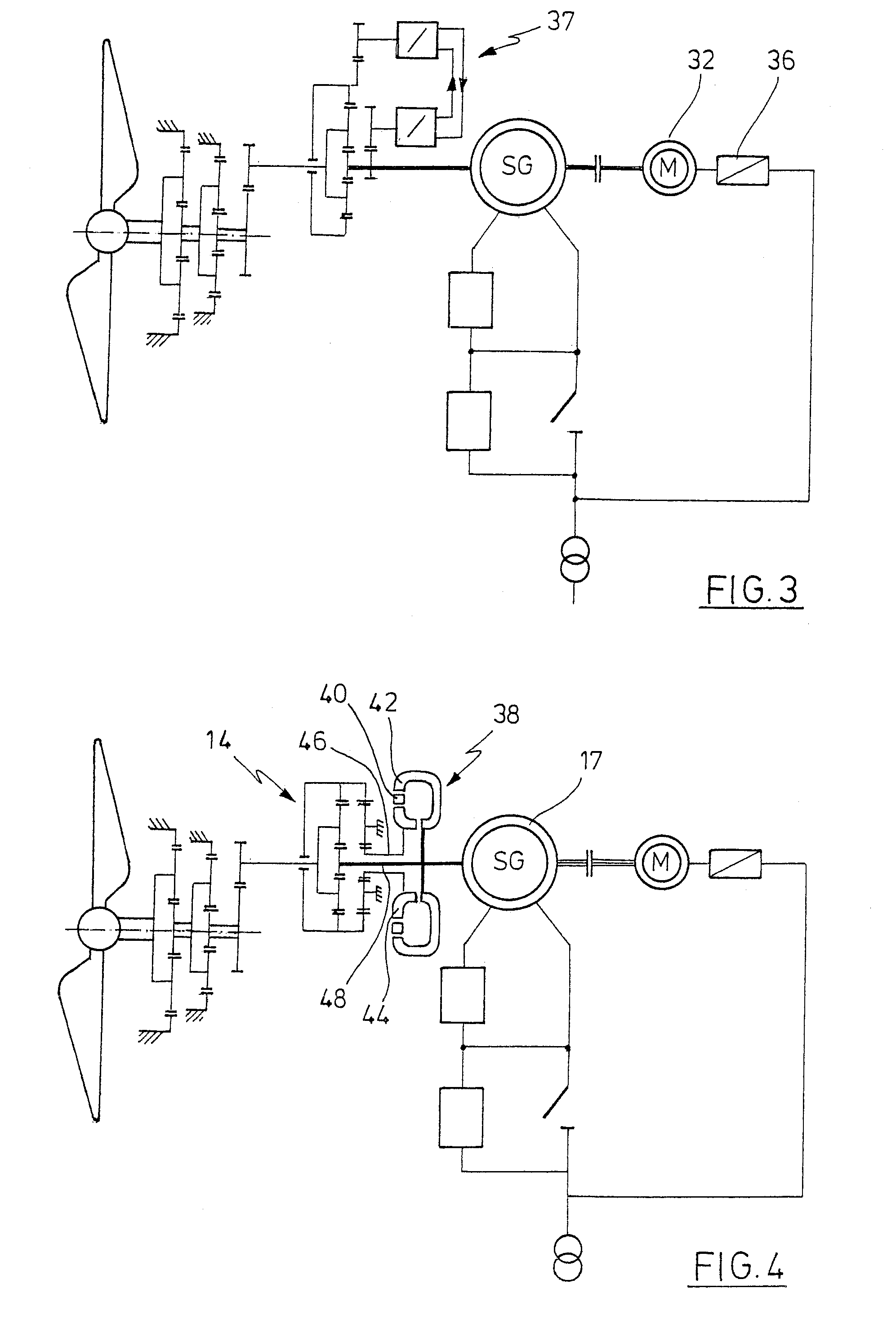 Method for the operation of a wind energy plant with a synchronous generator and a superimposition gearbox