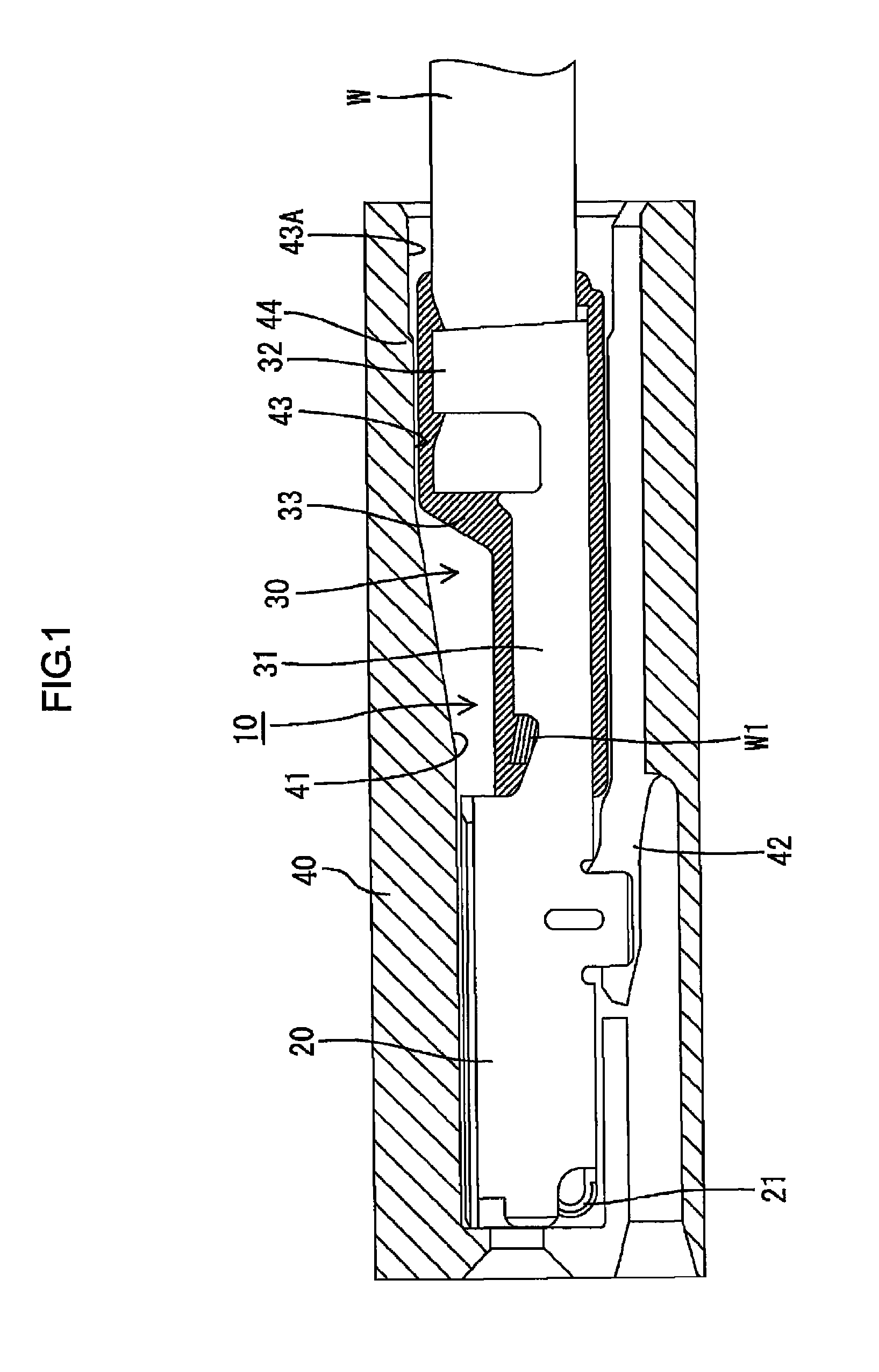 Anti-corrosion structure for wire connecting portion