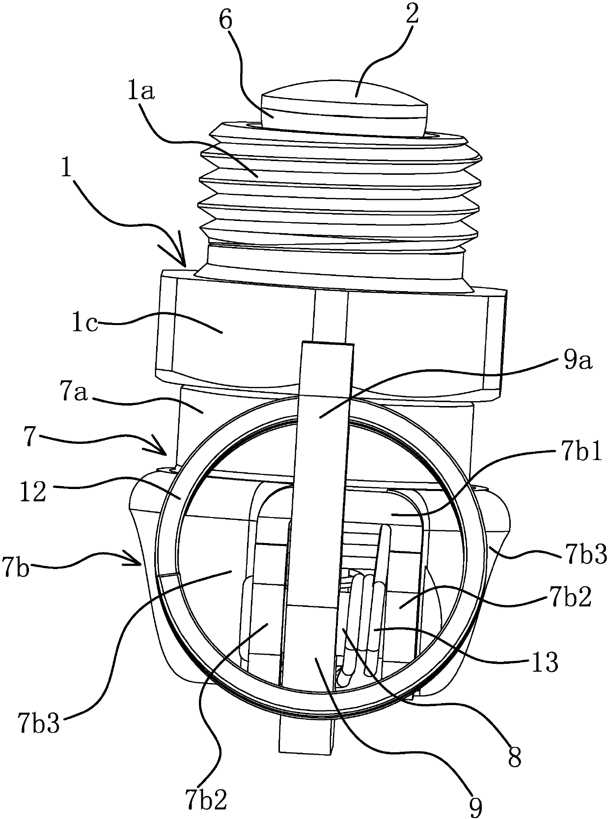 Water draining valve of gas storage barrel