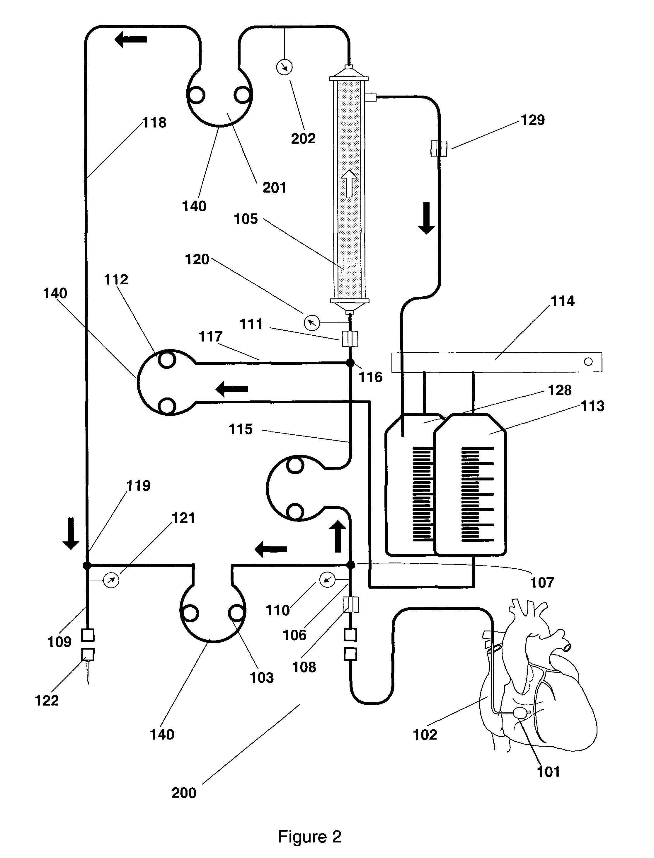 Method and device for removal of radiocontrast media from blood