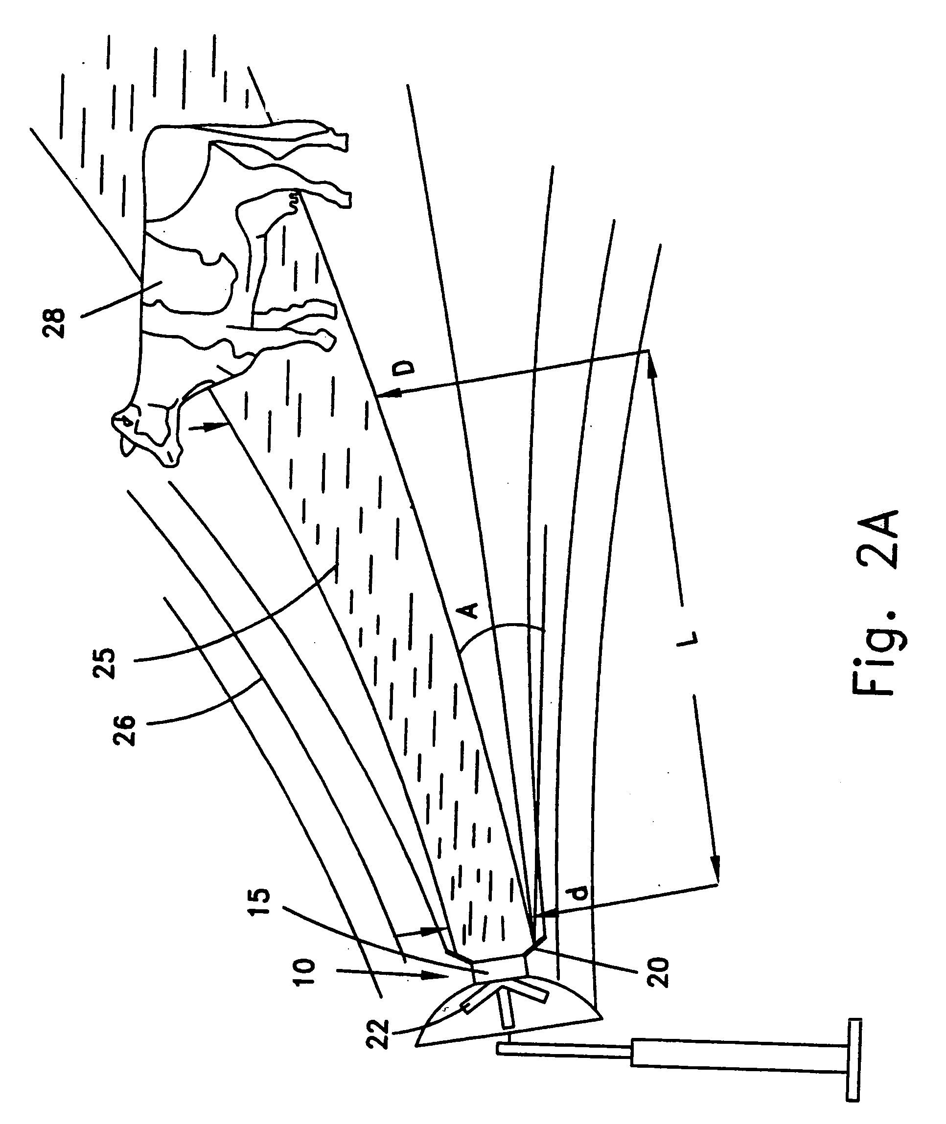Spray device for cooling cattle in sheds and method of using the same
