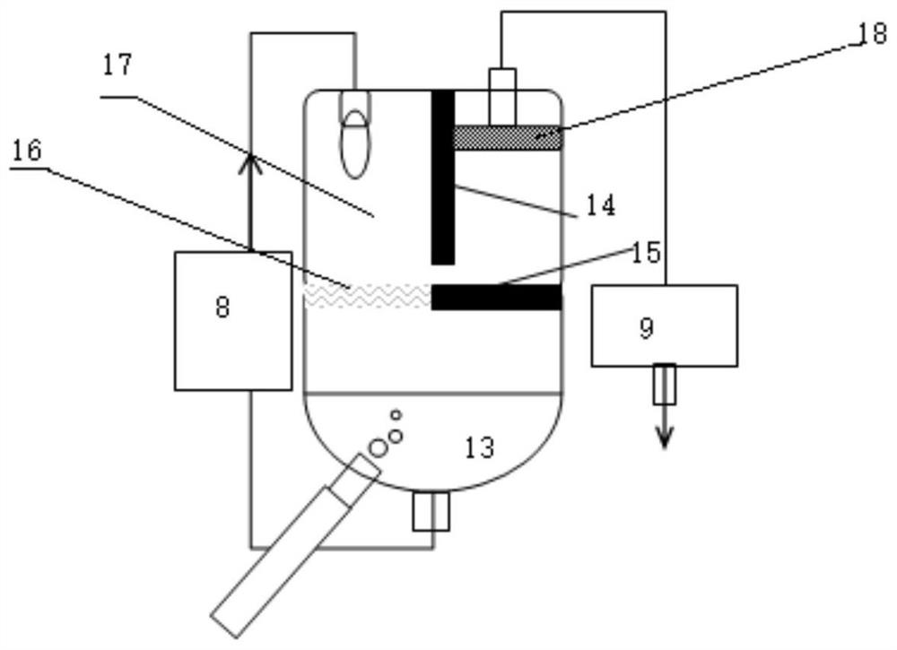 Aerosol radioactivity monitoring device and measuring method