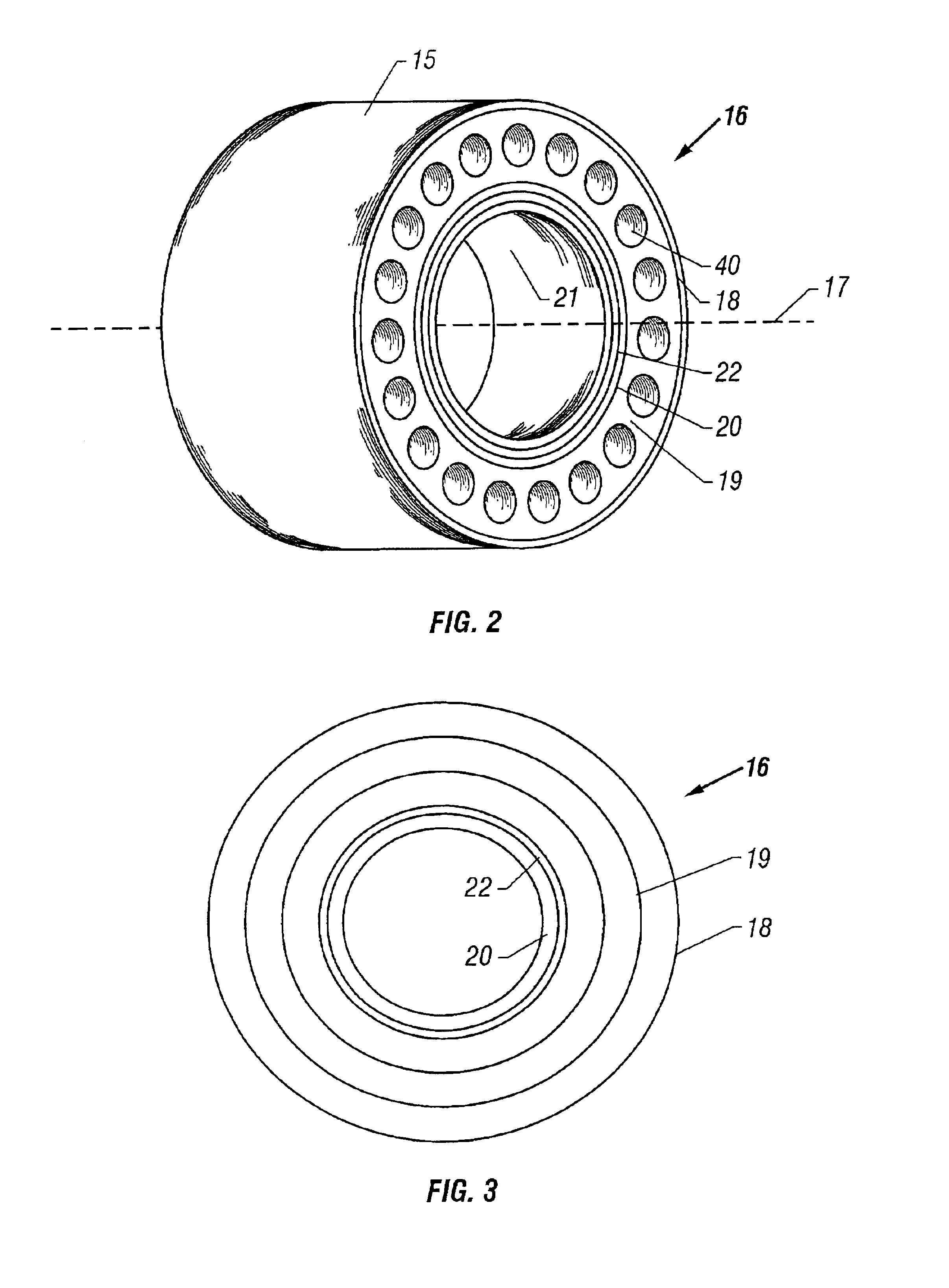 Method of manufacturing a filament formed reinforcement member and a run flat tire support therewith