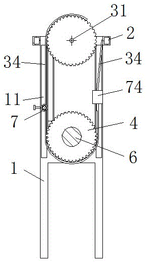 A flattening device for steel plates