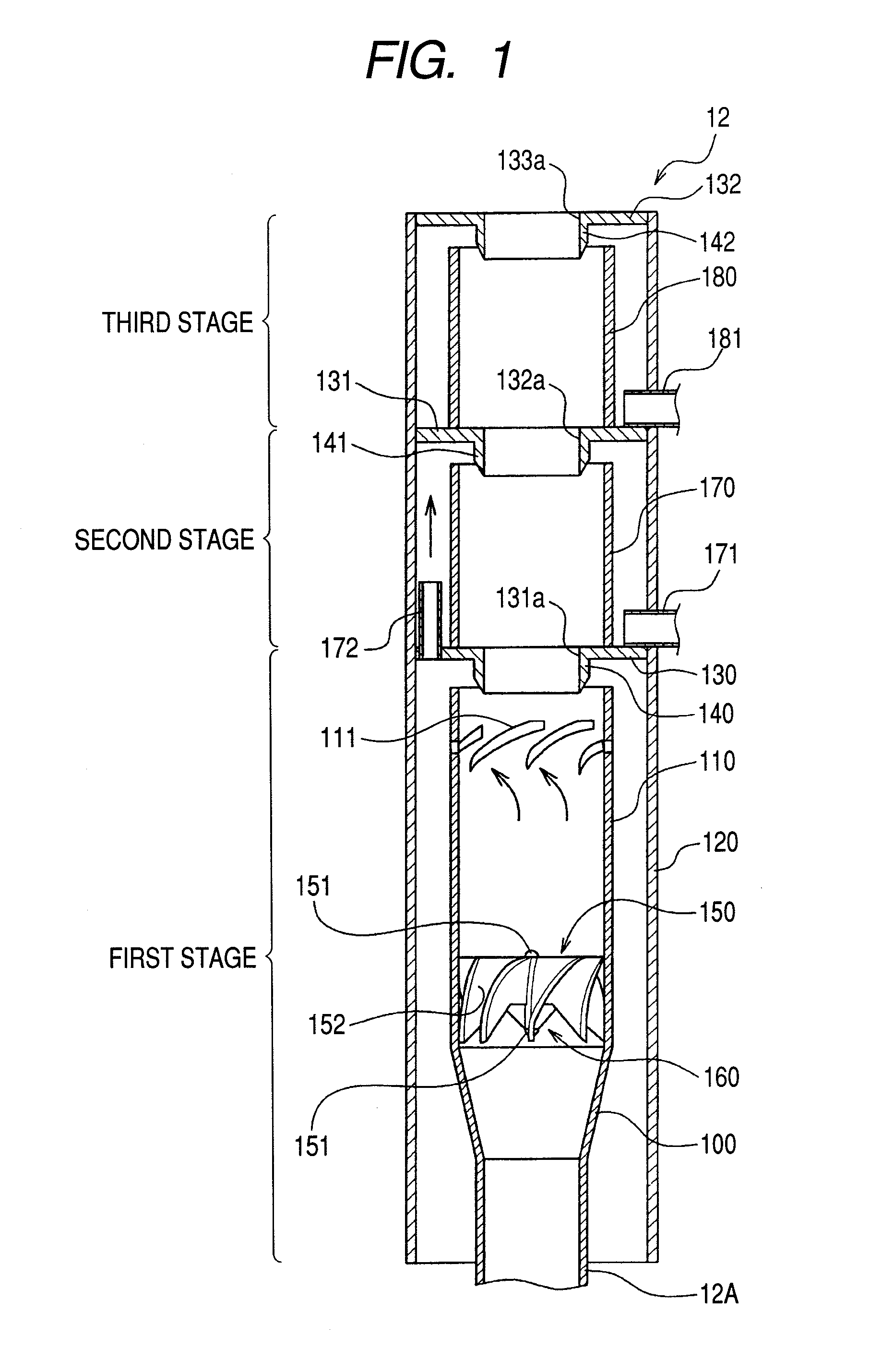 Steam separator, boiling water reactor and swirler assembly