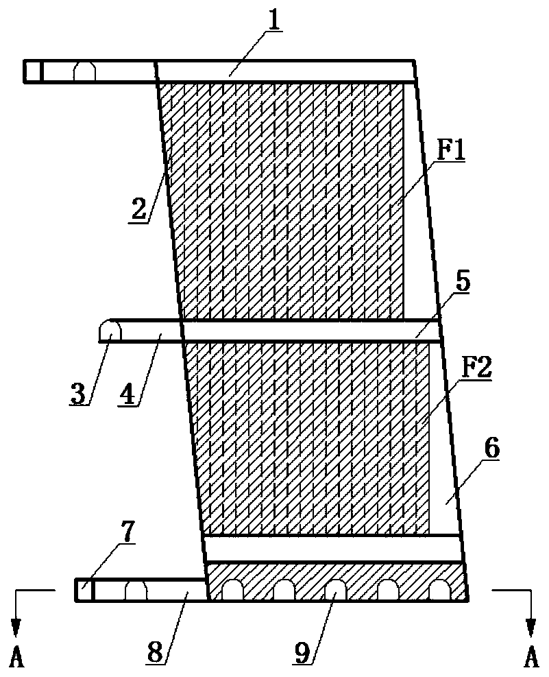 Staged rock drilling and staged mining and subsequent filling mining method