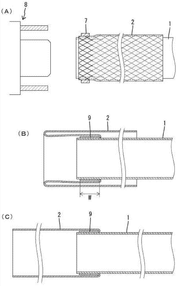 Manufacturing method for a shield conductor