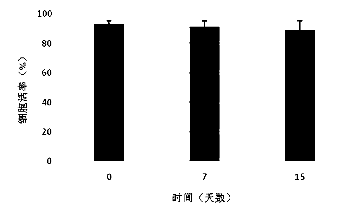 Cell gel preparation for treating articular cartilage injury and use thereof, and used gel solution for maintaining activity of cryopreserved cells