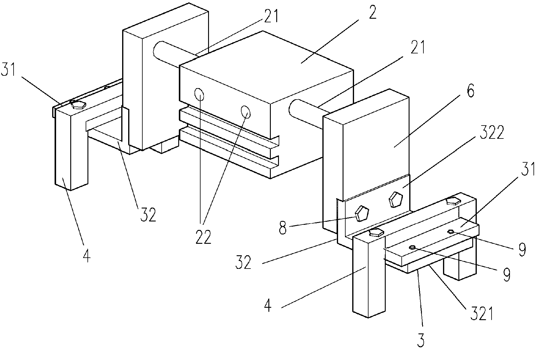 Pneumatic correction device for cell transferring