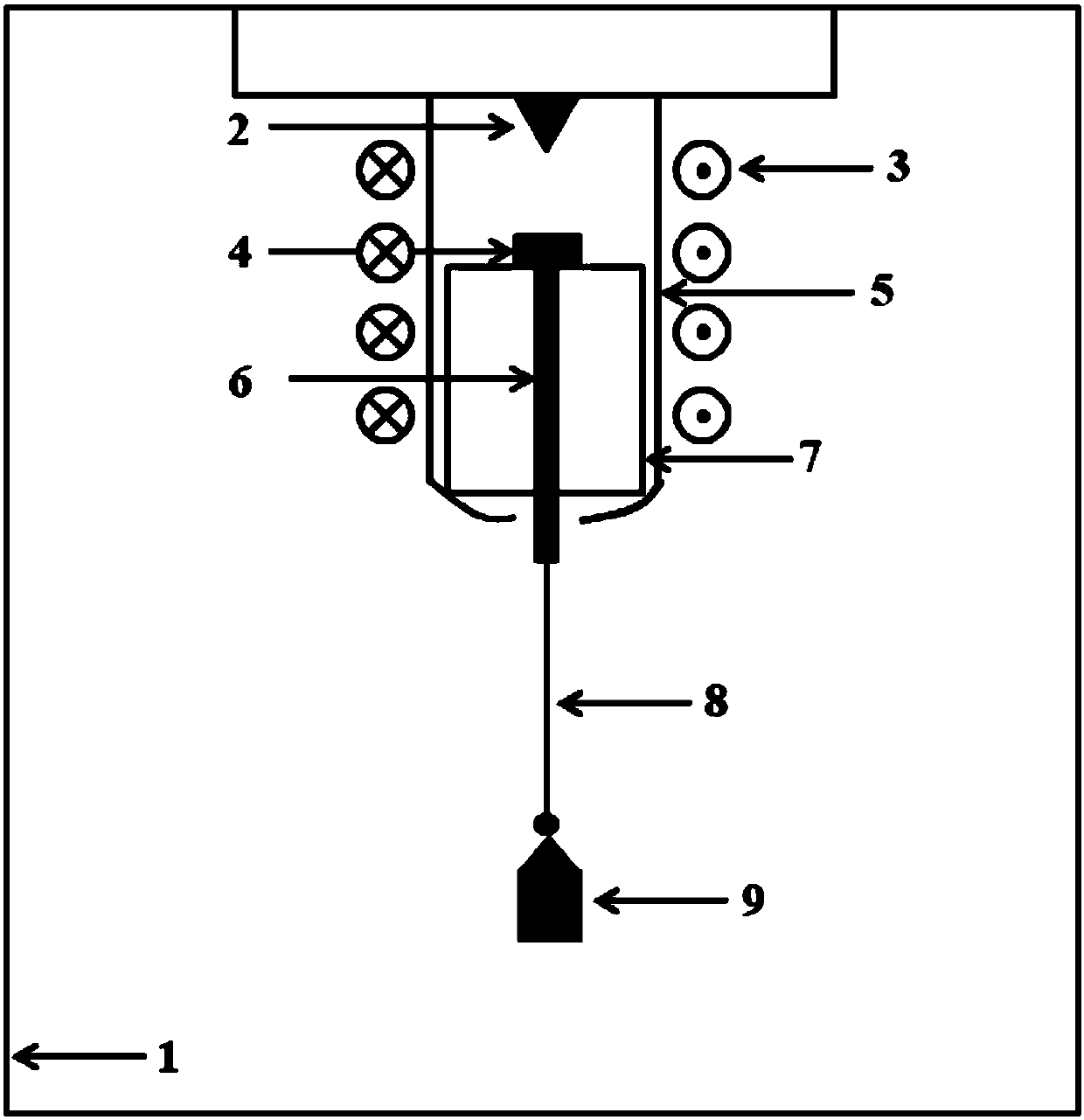 Iridium amorphous alloy wire and preparation method thereof