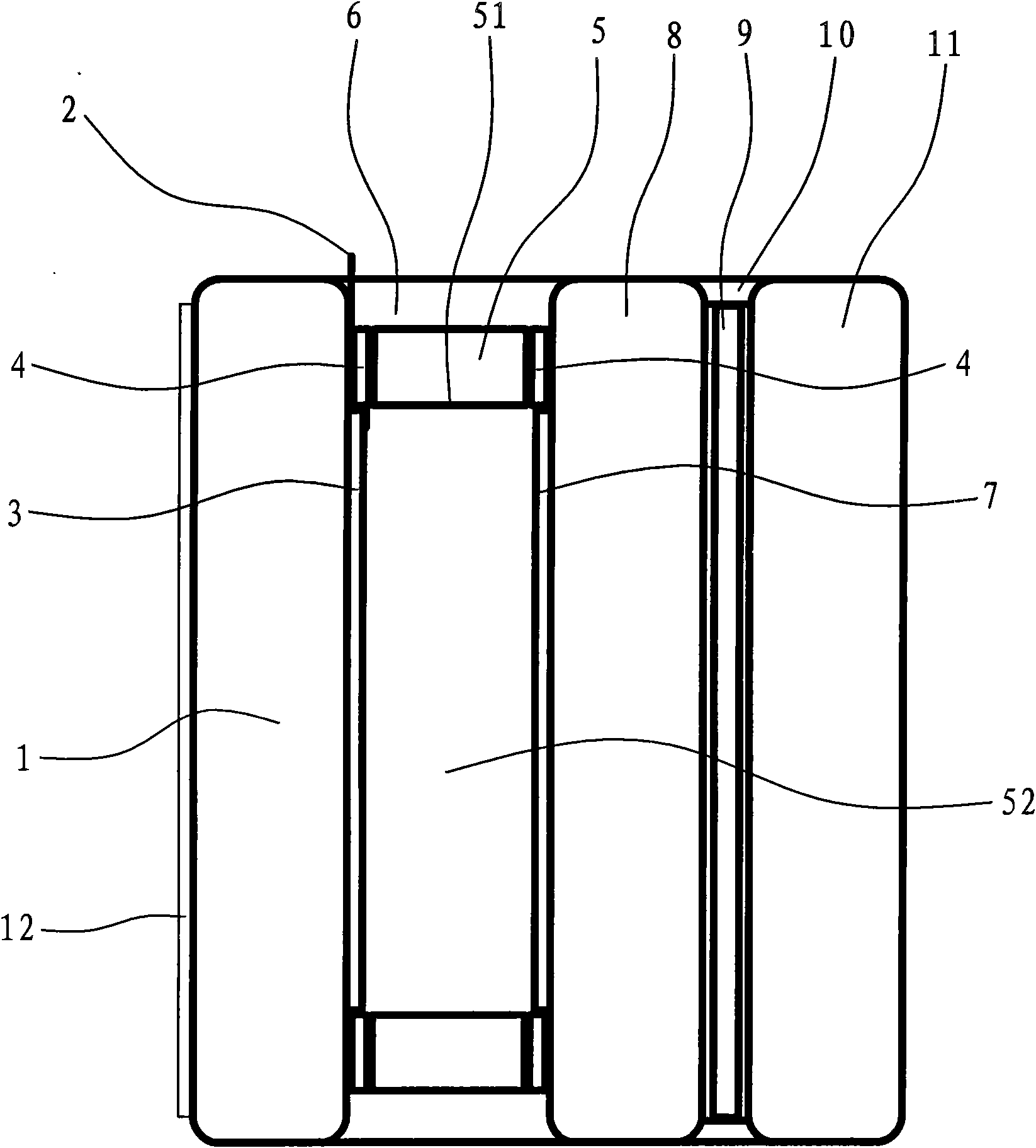 Heat insulation type film solar battery structure