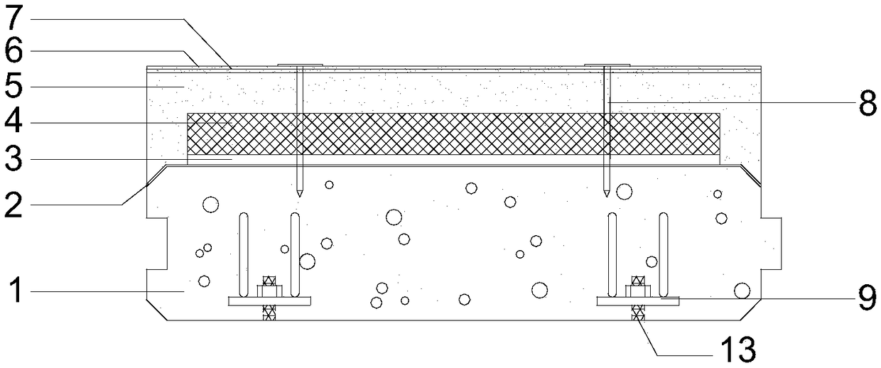 Composite wall panel for prefabricated steel structure building and its manufacturing and installation method