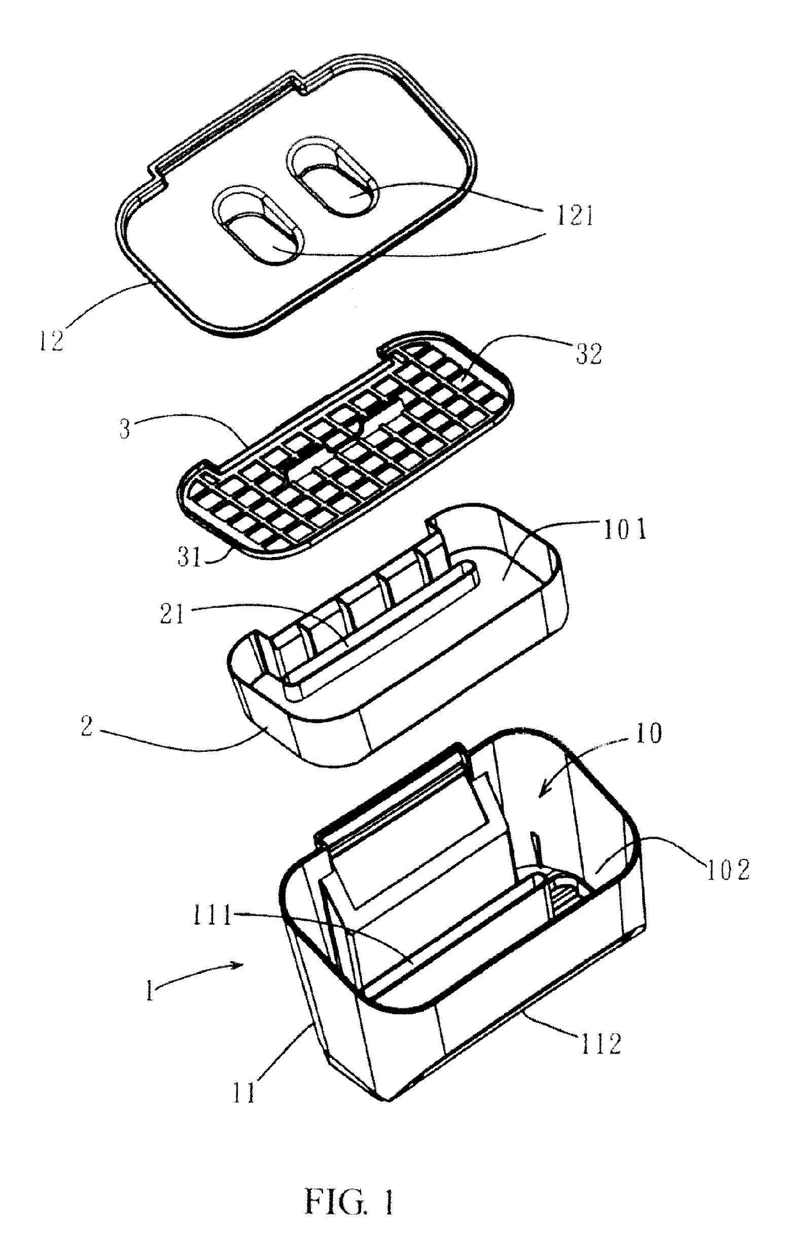 Dust collector for autonomous floor-cleaning device