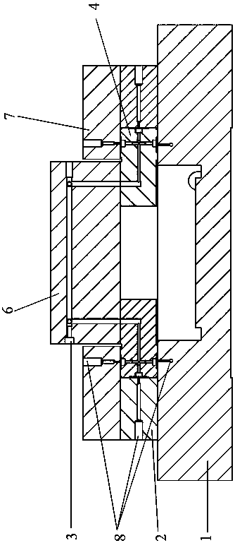 A detection method for the pressure distribution of the oil cavity of the hydrostatic guide rail