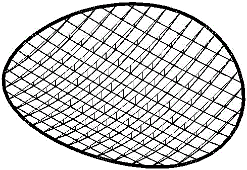 Soto hanging single-layer reticulated shell structure