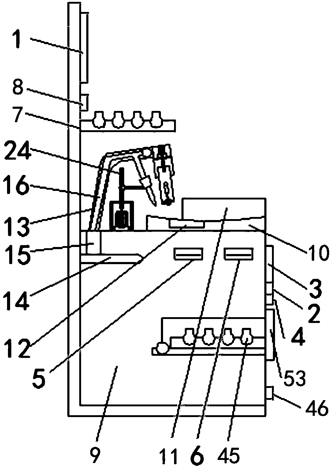 Integrated machine for automatic fingertip blood sampling and blood pressure pulse measurement