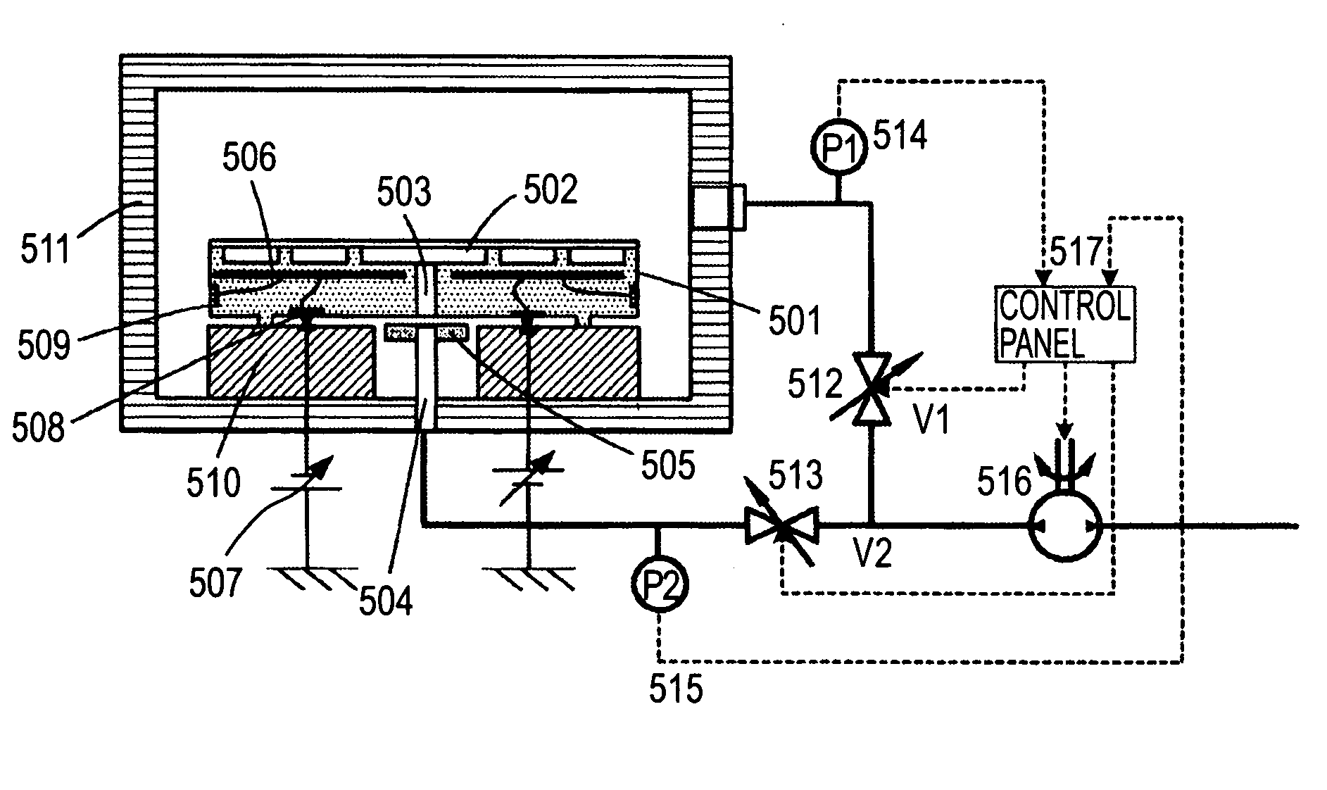 Substrate holding system and exposure apparatus using the same
