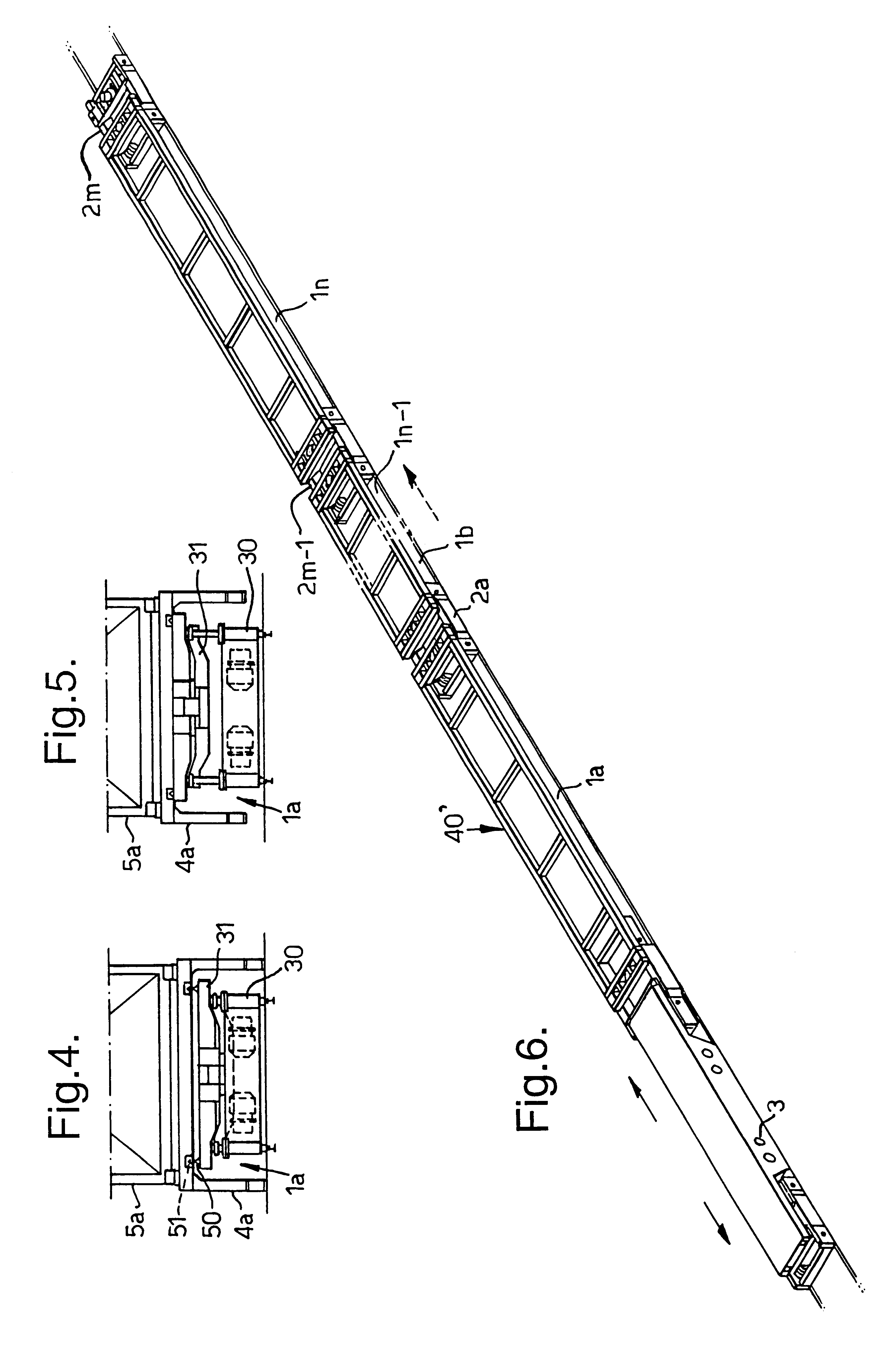 Method and arrangement for transporting load units