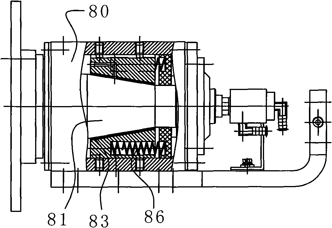 Movable conductive structure of electrode of seam welder
