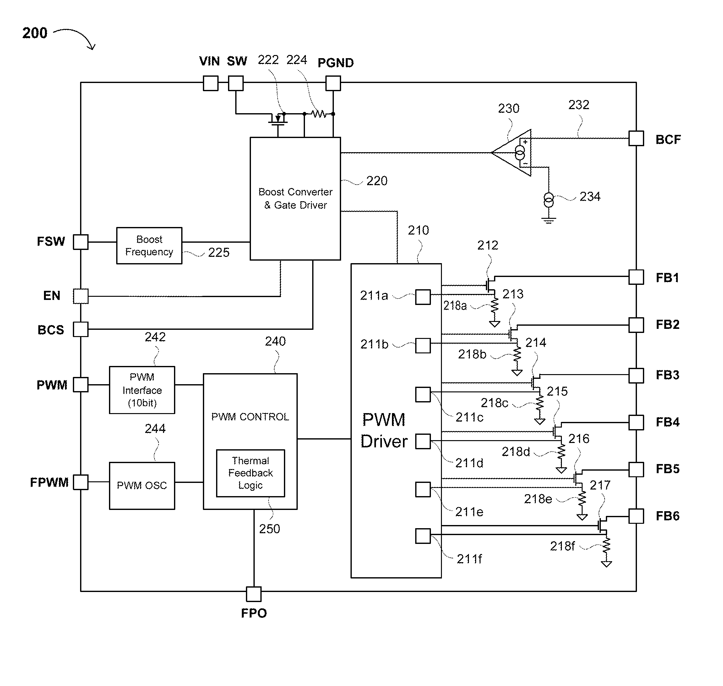 Thermally Controlled Driver/Switching Regulator, and Methods of Controlling and/or Regulating a Driver and/or Switching Regulator