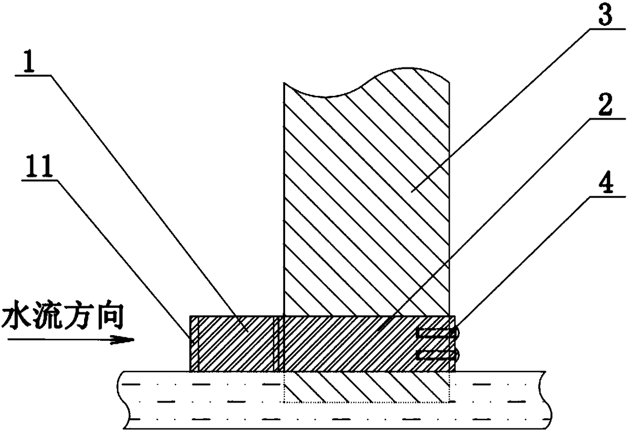 Device for preventing pier from being eroded by water flow