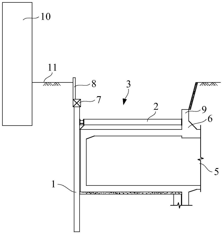 Foundation pit supporting structure