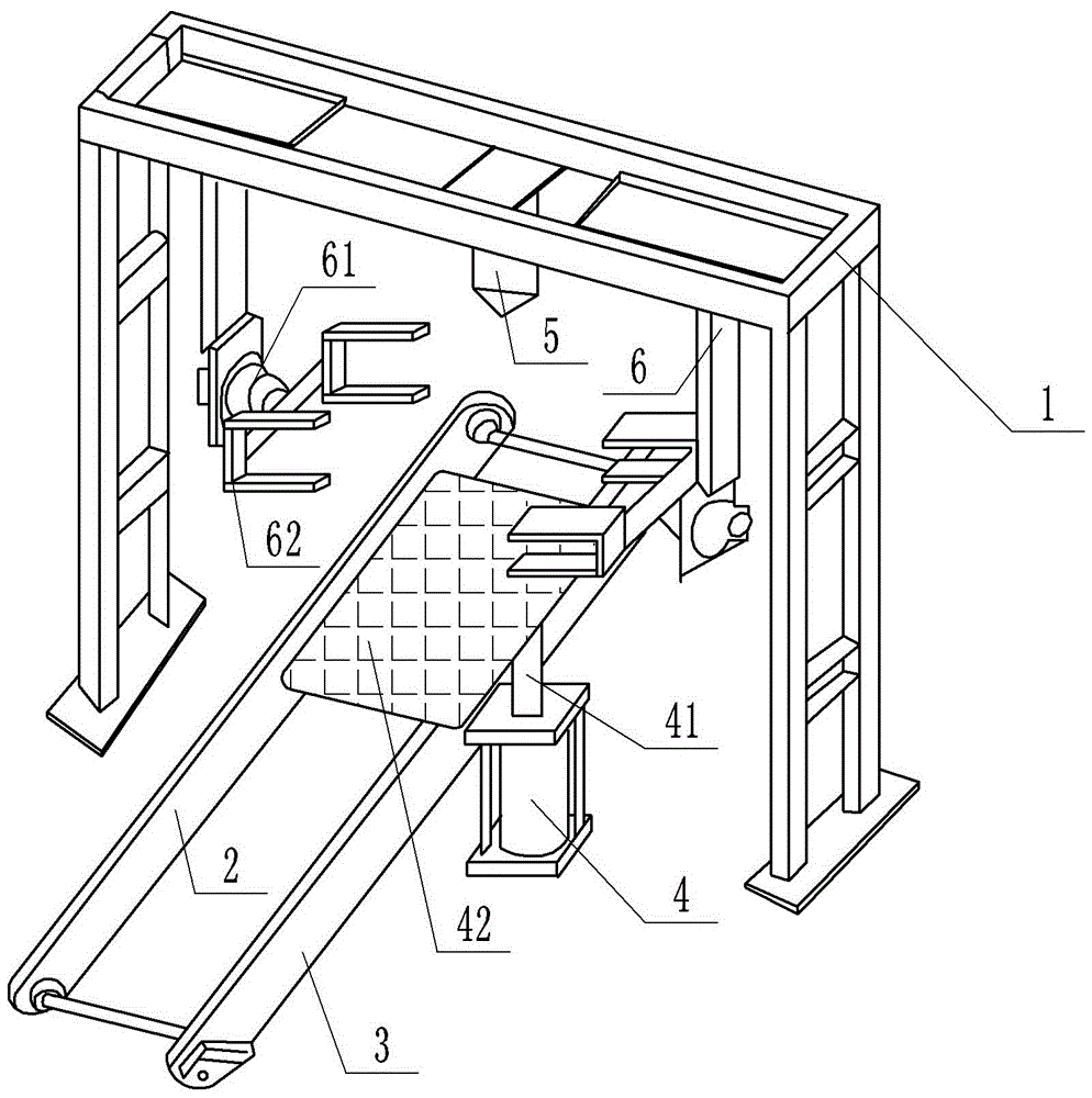 Automatic device for paint spraying of wood door