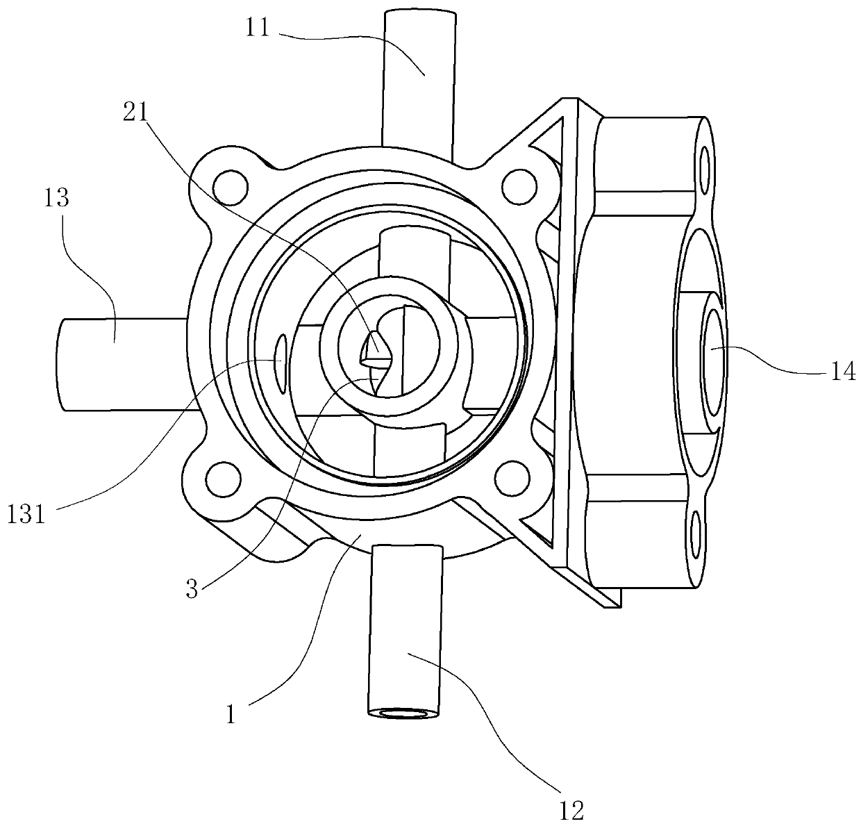 Control method of mixed flow electromagnetic valve