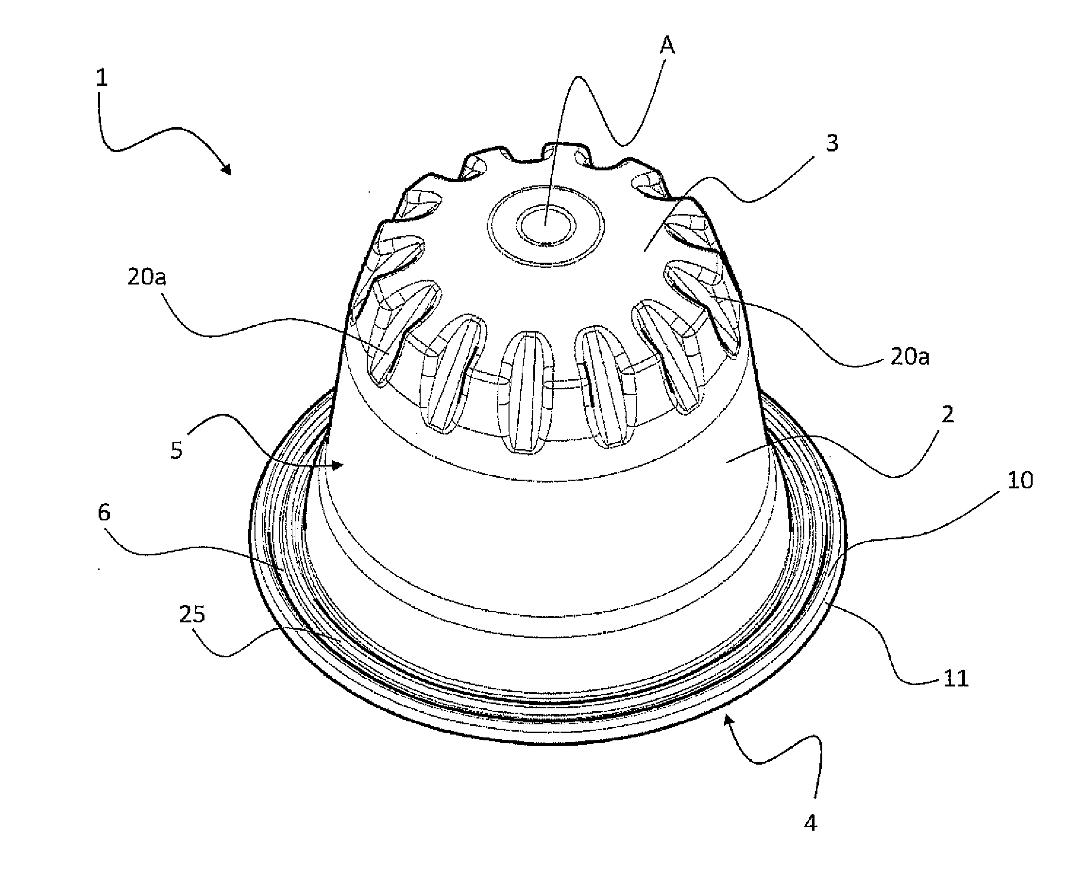 Capsule and system for preparing beverages