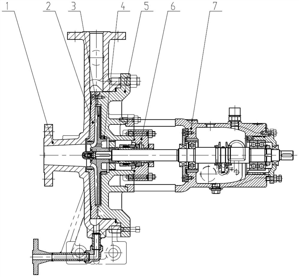 Guide vane type small-flow centrifugal pump