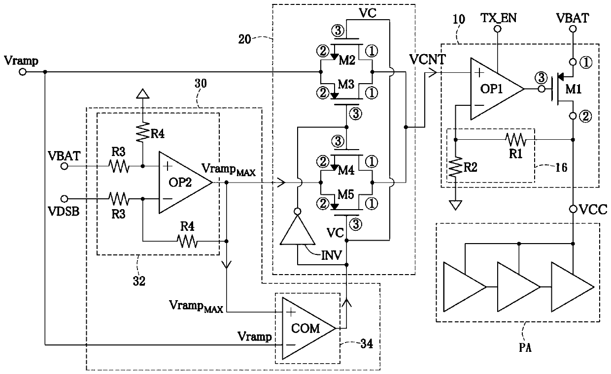 Power control circuit and method thereof